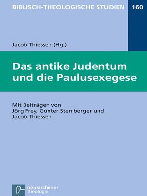 cover image of Das antike Judentum und die Paulusexegese